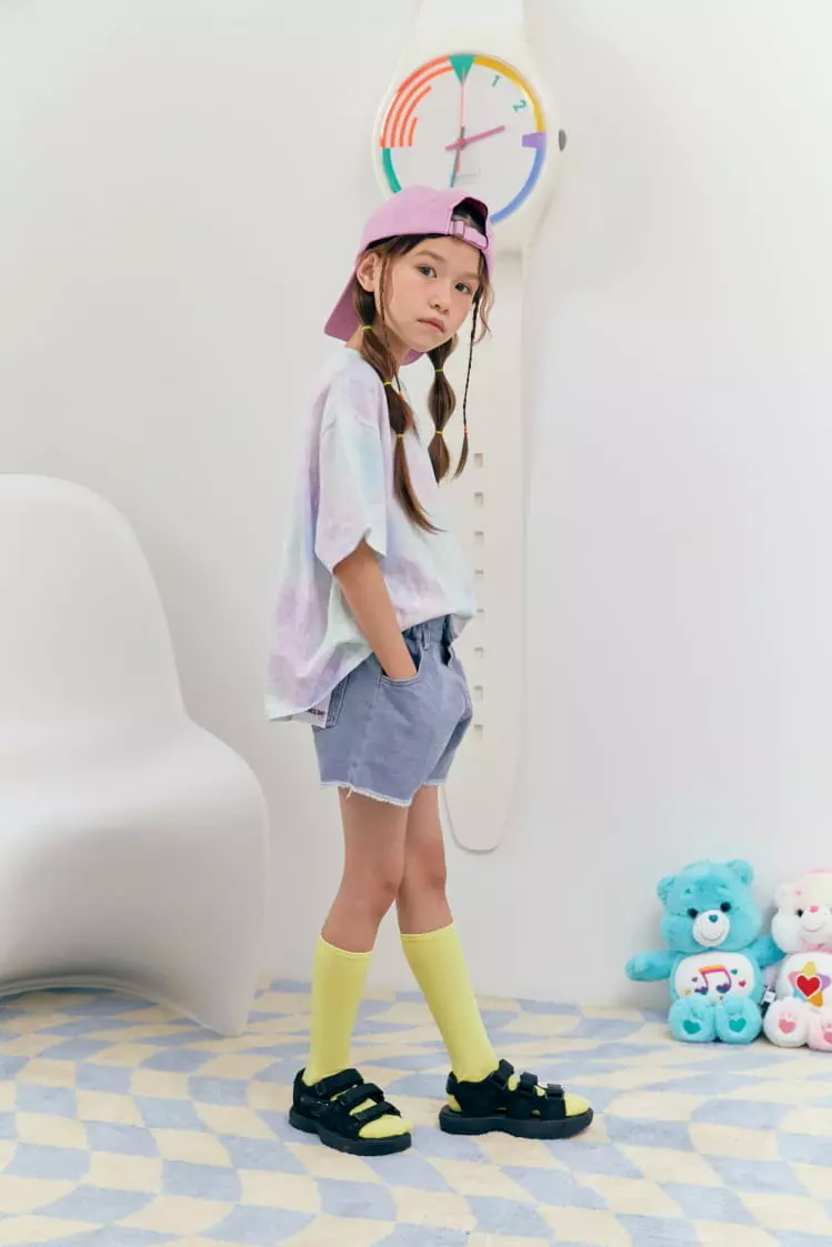 Lilas - Korean Children Fashion - #magicofchildhood - Thank You Denim Shorts - 3