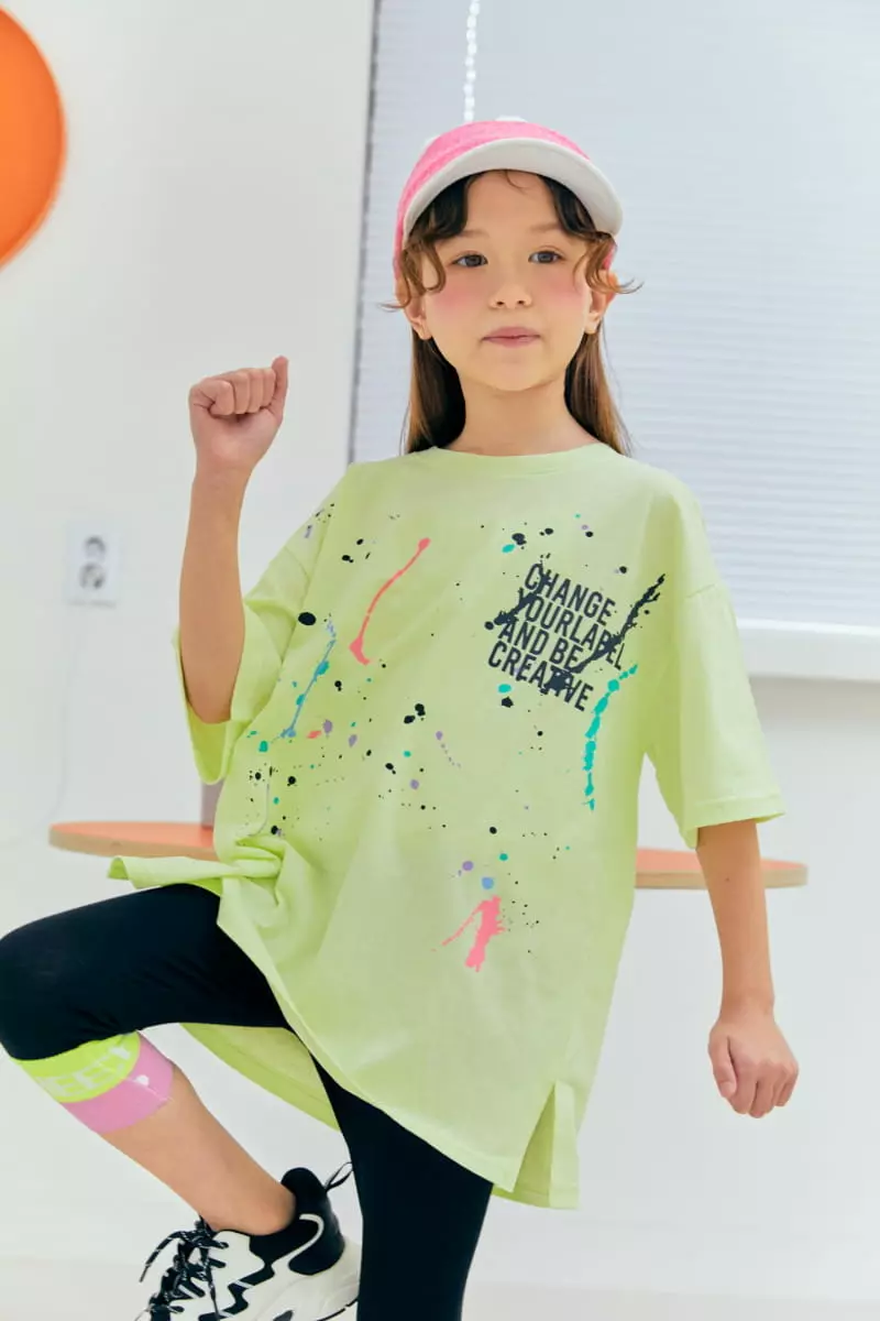 Lilas - Korean Children Fashion - #minifashionista - Paint Long Tee - 8