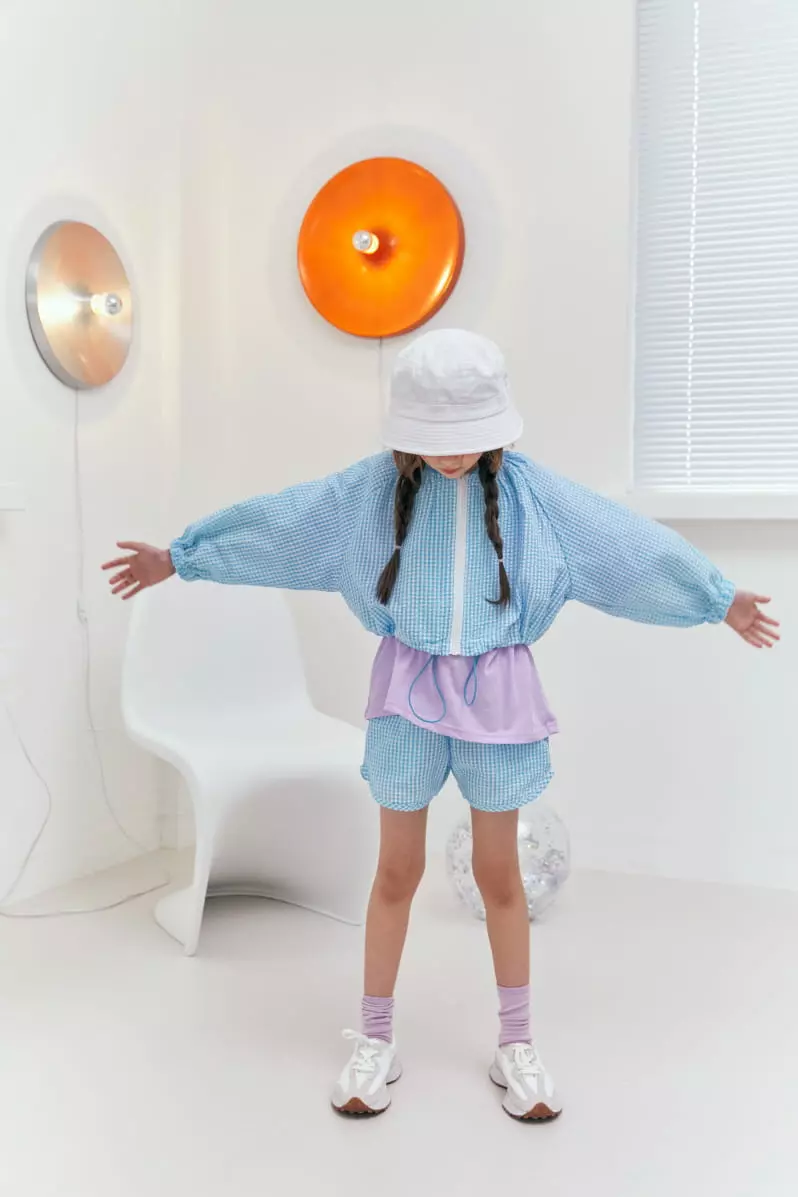 Lilas - Korean Children Fashion - #minifashionista - Pang Pang Check Top Bottom Set - 7