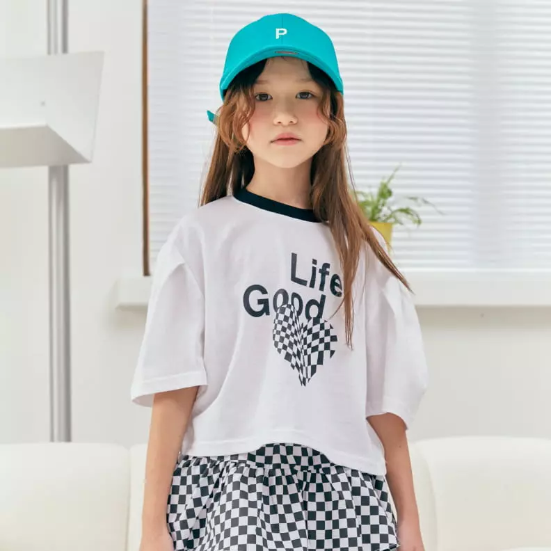 Lilas - Korean Children Fashion - #prettylittlegirls - Color Sleeves Wrinkle Tee - 6
