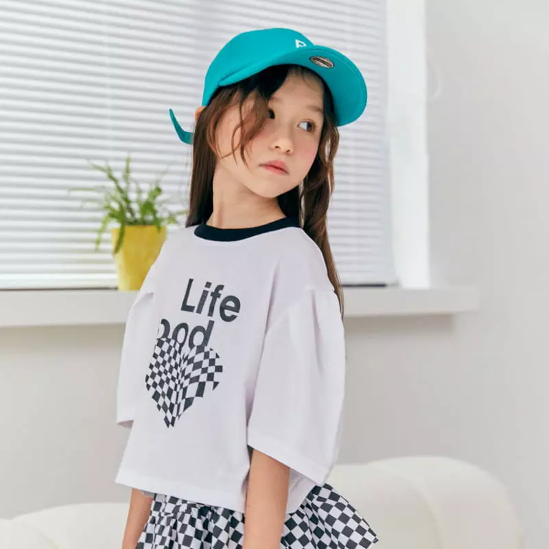 Lilas - Korean Children Fashion - #stylishchildhood - Color Sleeves Wrinkle Tee - 9