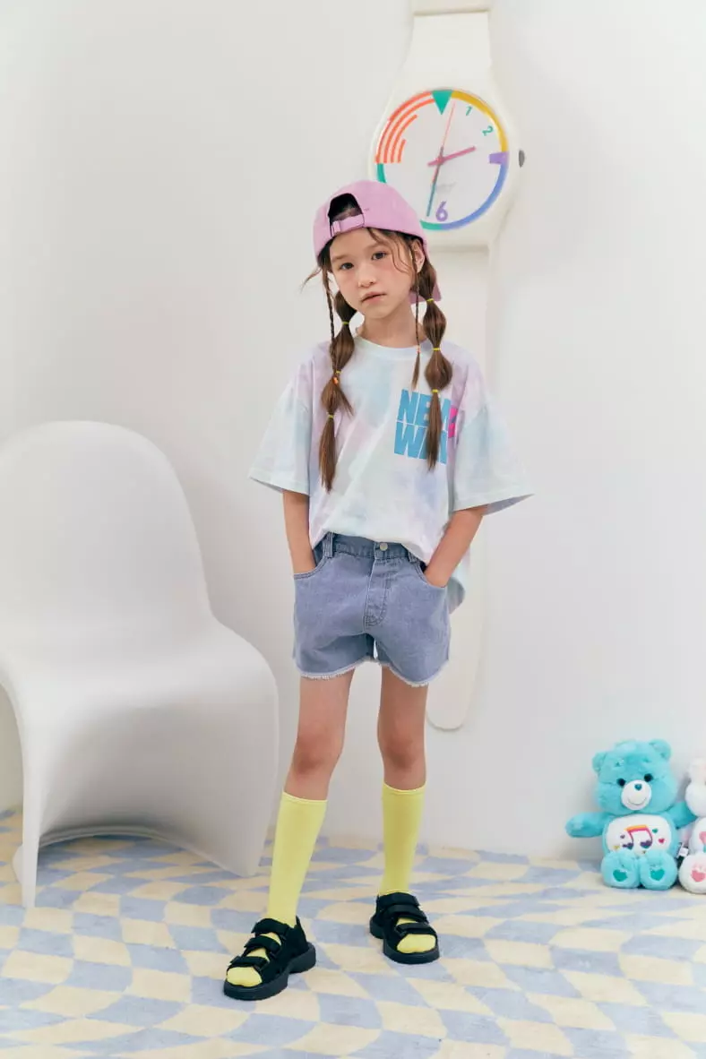 Lilas - Korean Children Fashion - #toddlerclothing - Wave Paint Tee - 6