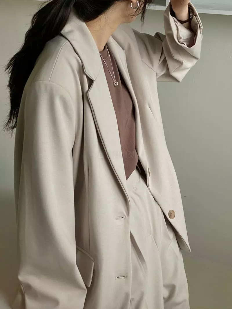 Logon - Korean Women Fashion - #momslook - Boxy Jacket - 2