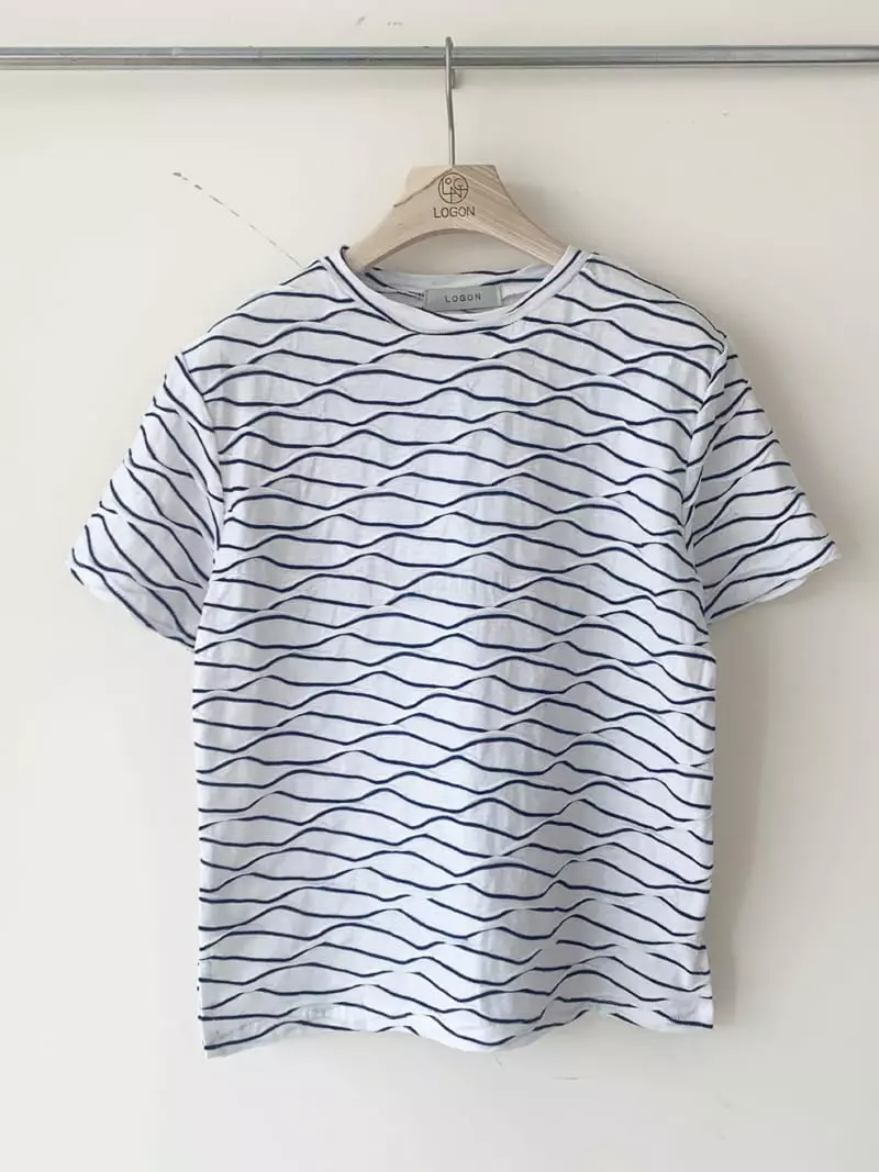 Logon - Korean Women Fashion - #momslook - Wave Tee - 5