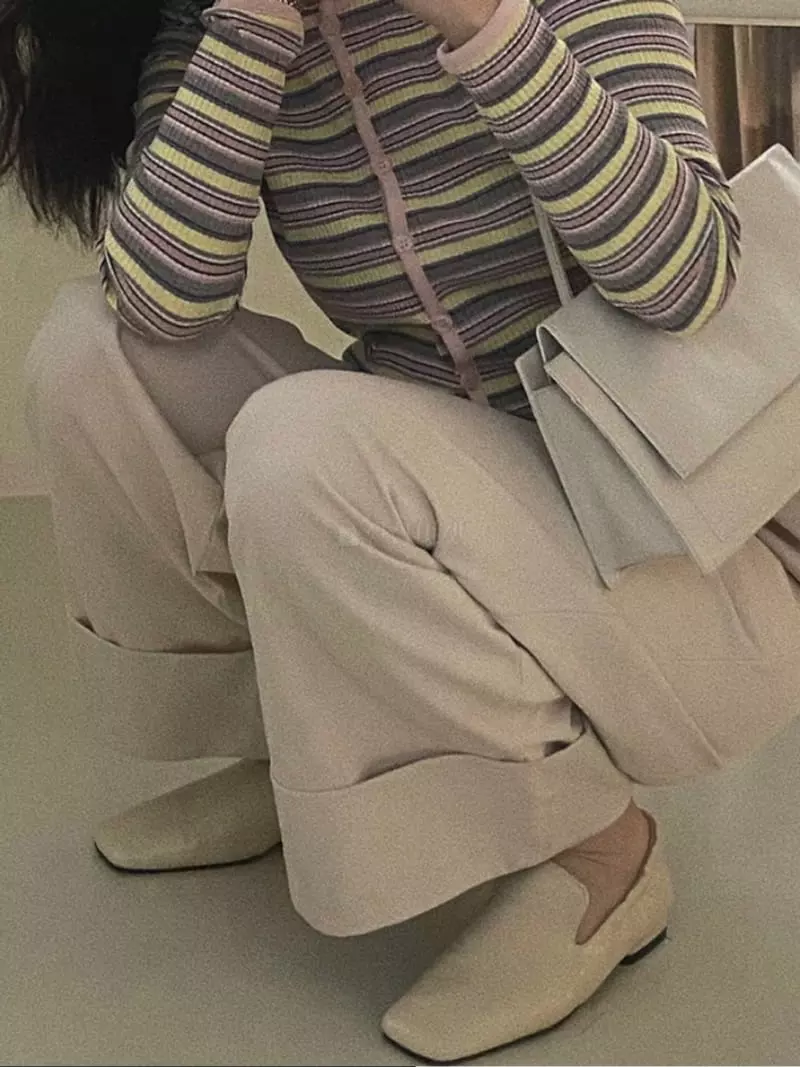 Logon - Korean Women Fashion - #momslook - Roll-up Pants - 3