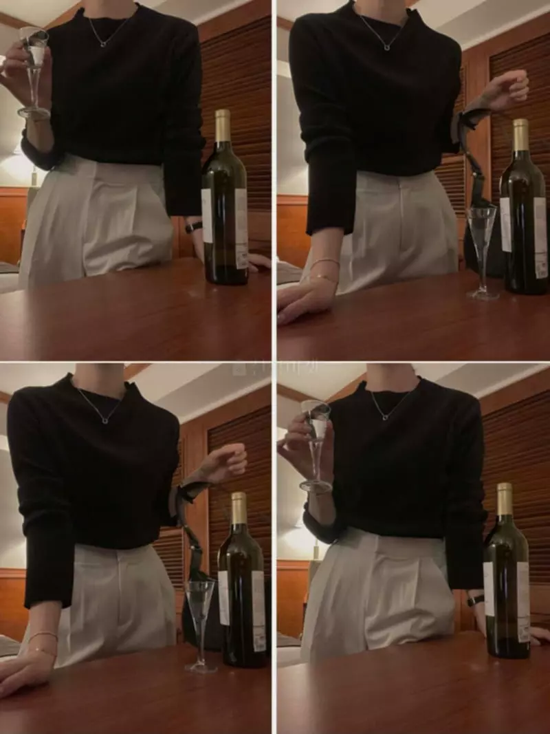 Logon - Korean Women Fashion - #momslook - Pleats Boat Tee - 4