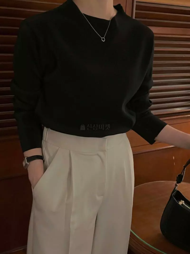 Logon - Korean Women Fashion - #womensfashion - Pleats Boat Tee - 6