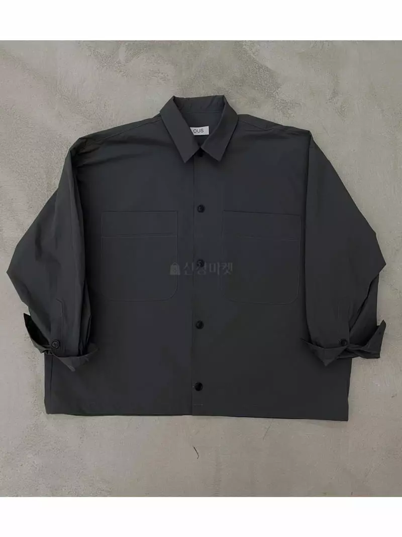 Lous - Korean Women Fashion - #momslook - Two Pocket Shirt Jacket - 3