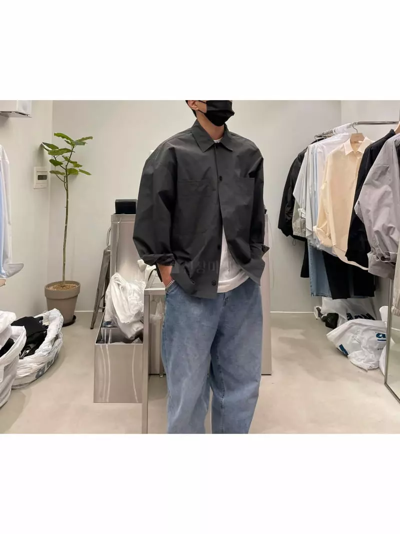 Lous - Korean Women Fashion - #momslook - Two Pocket Shirt Jacket - 5