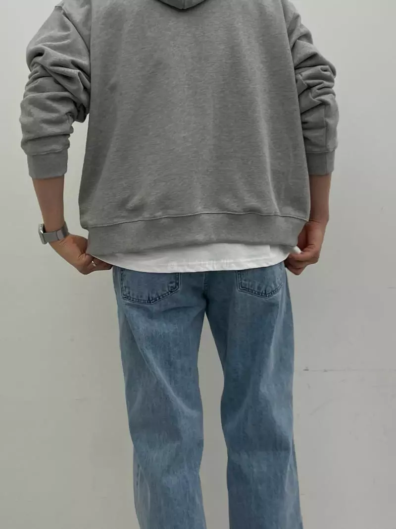 Lous - Korean Women Fashion - #momslook - Over Swead Hoody Zip-up - 5