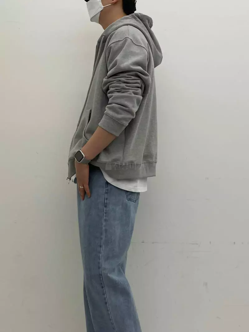 Lous - Korean Women Fashion - #momslook - Swead Hoody Zip-up - 3
