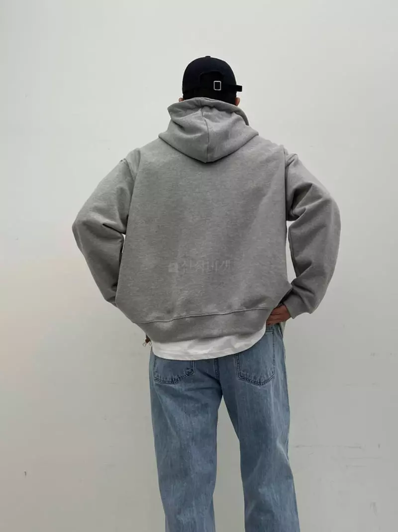Lous - Korean Women Fashion - #momslook - Swead Hoody Zip-up - 4