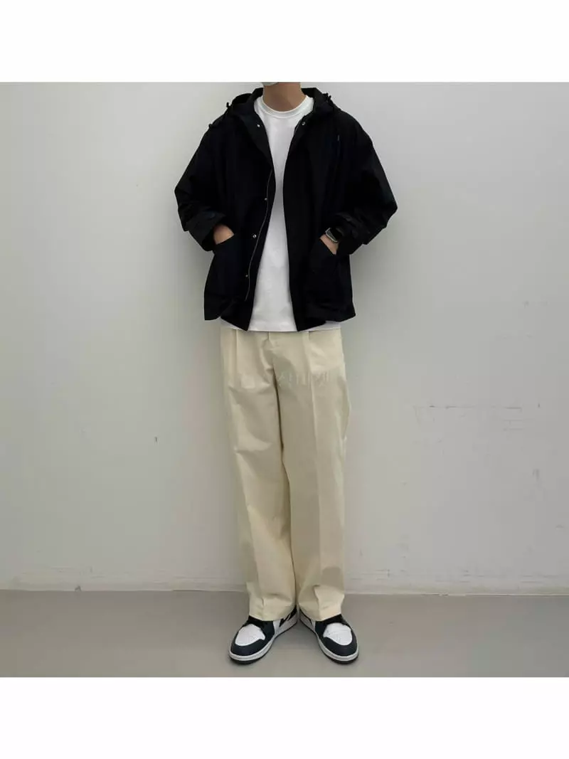 Lous - Korean Women Fashion - #womensfashion - Wide Cotton Pants