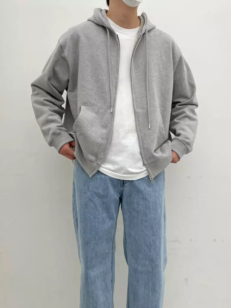 Lous - Korean Women Fashion - #womensfashion - Swead Hoody Zip-up