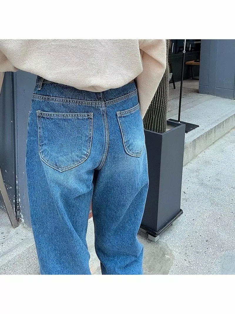 Lowell - Korean Women Fashion - #womensfashion - Slit Jeans - 3