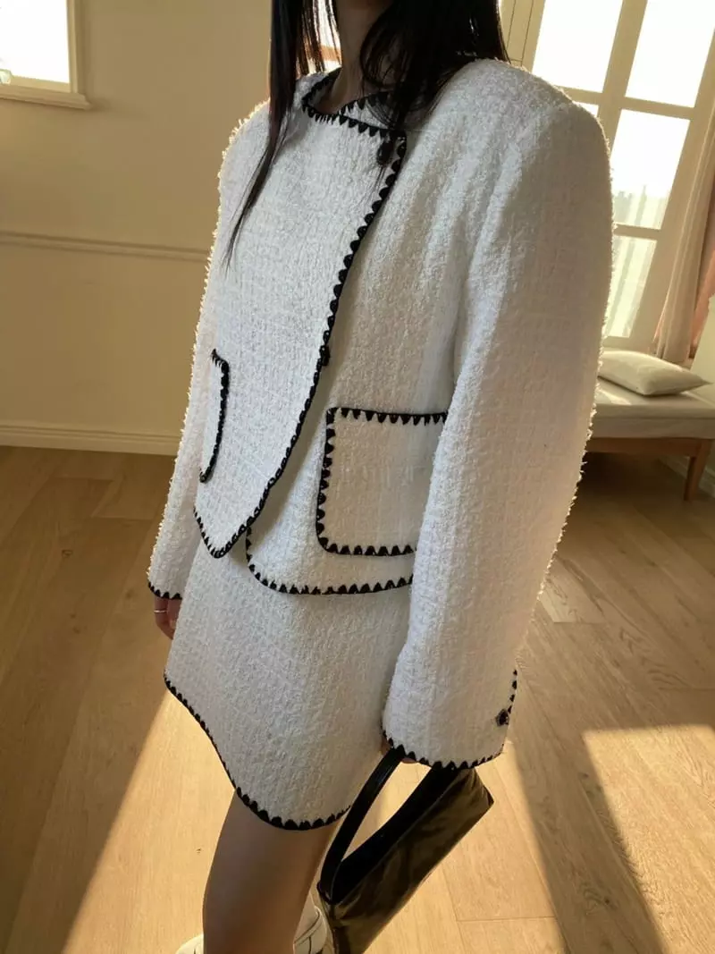 Made - Korean Women Fashion - #momslook - Bubble Twid Jacket - 11