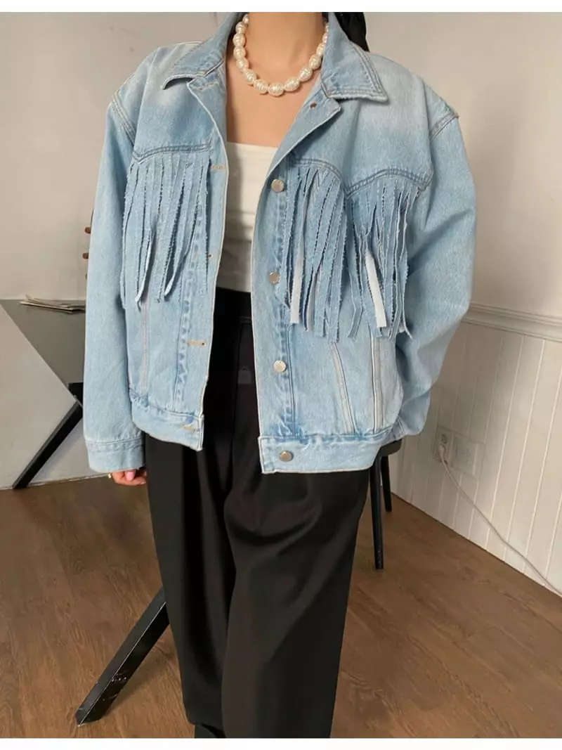 Made - Korean Women Fashion - #momslook - Range Denim Jacket - 8