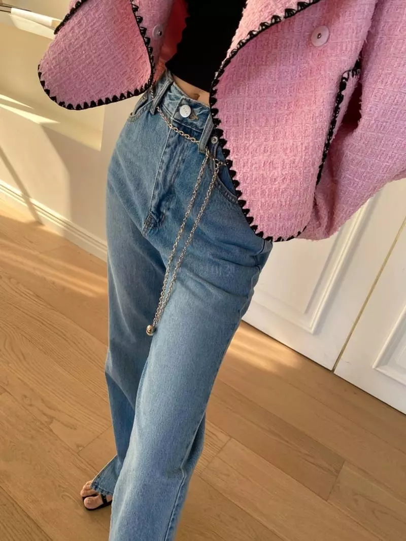 Made - Korean Women Fashion - #restrostyle - Pearl Chain Belt - 3