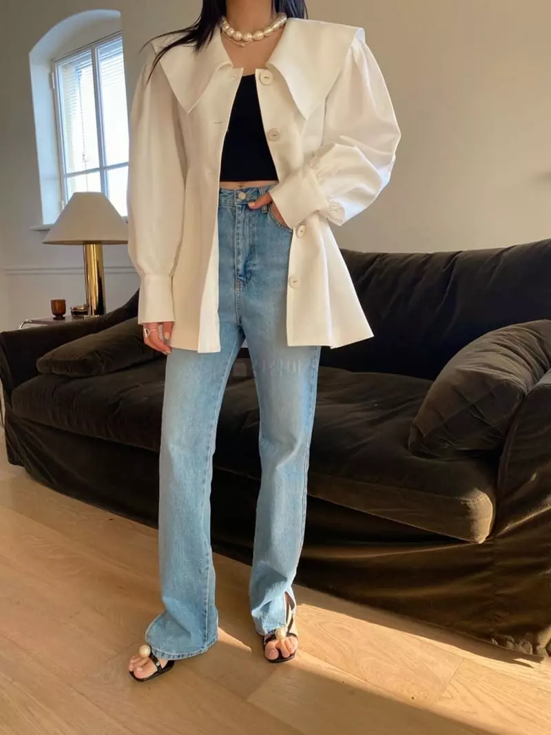 Made - Korean Women Fashion - #romanticstyle - Slit Jeans - 3