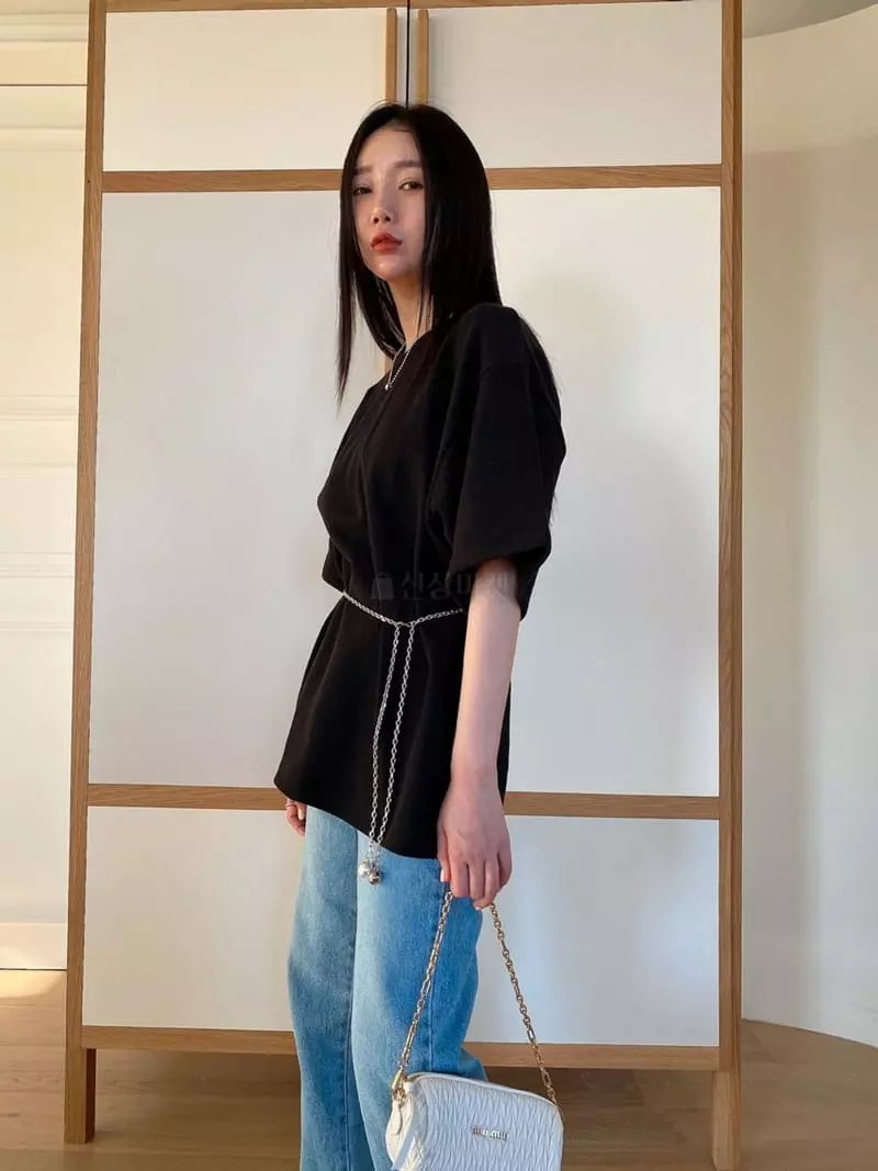 Made - Korean Women Fashion - #shopsmall - Pearl Chain Belt - 5