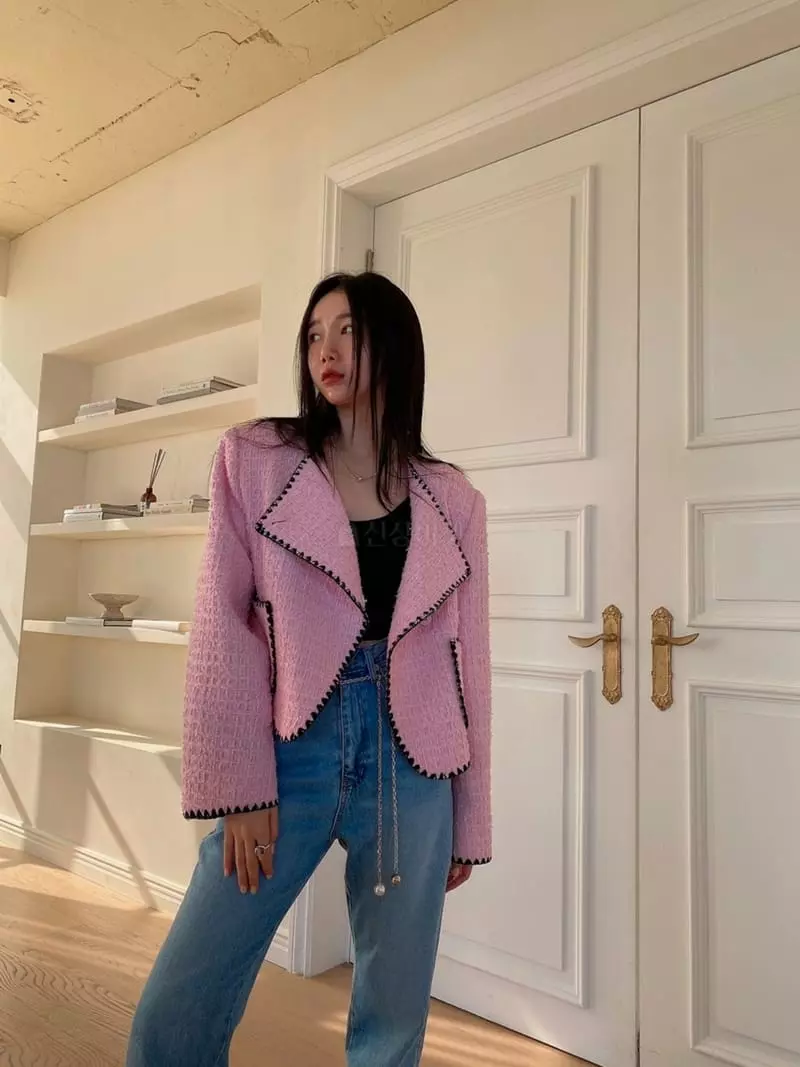 Made - Korean Women Fashion - #womensfashion - Bubble Twid Jacket - 12