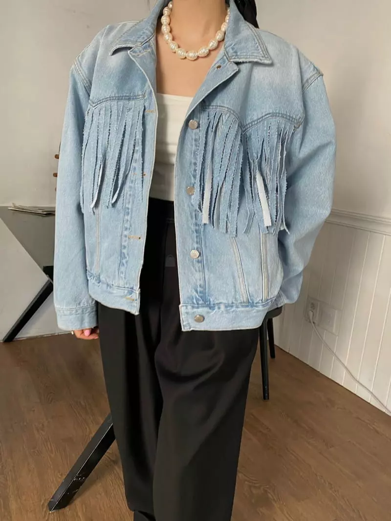 Made - Korean Women Fashion - #womensfashion - Range Denim Jacket - 11