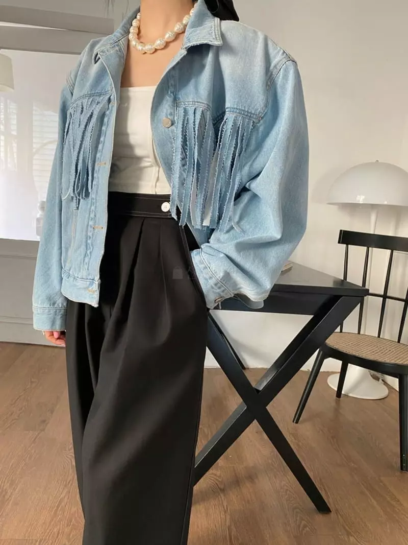 Made - Korean Women Fashion - #womensfashion - Range Denim Jacket - 3