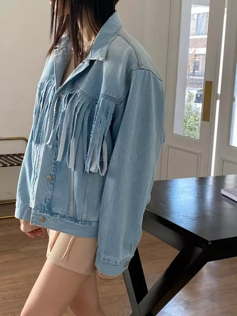 Made - Korean Women Fashion - #womensfashion - Range Denim Jacket - 5