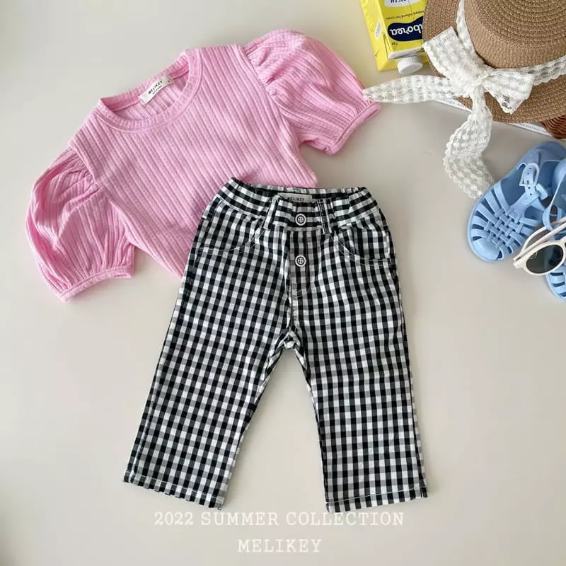Melikey - Korean Children Fashion - #childofig - Check Pants - 3