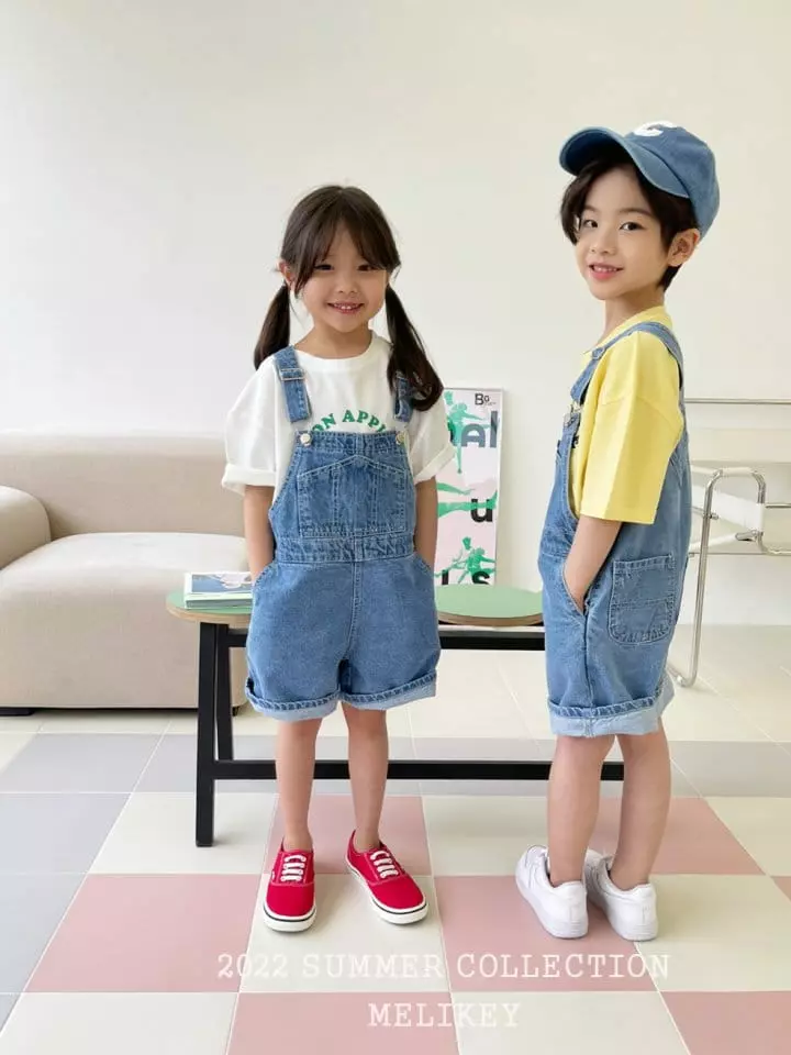 Melikey - Korean Children Fashion - #childofig - Denim Overalls - 8