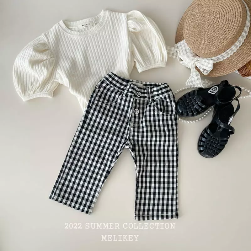 Melikey - Korean Children Fashion - #childofig - Check Pants - 4