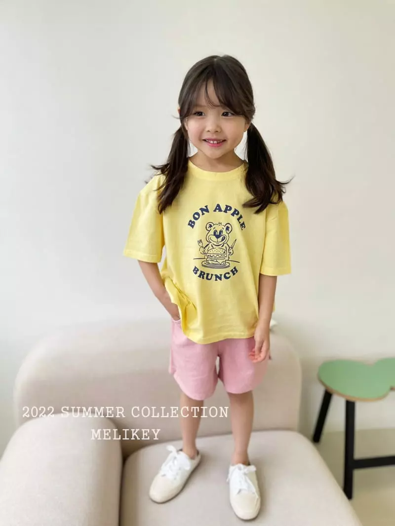 Melikey - Korean Children Fashion - #childrensboutique - Bronch Bear Tee