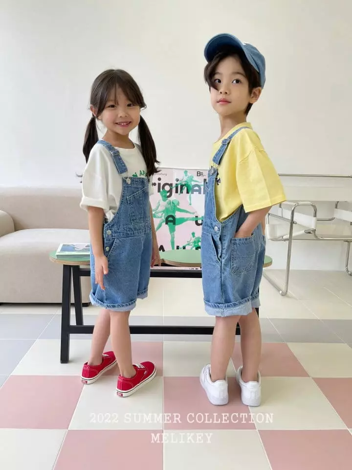 Melikey - Korean Children Fashion - #childrensboutique - Denim Overalls - 9