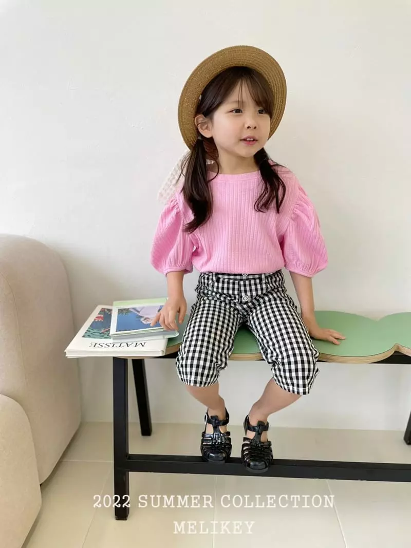 Melikey - Korean Children Fashion - #designkidswear - Check Pants - 5