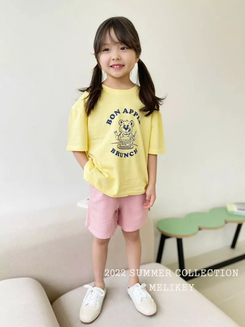 Melikey - Korean Children Fashion - #designkidswear - Bronch Bear Tee - 2