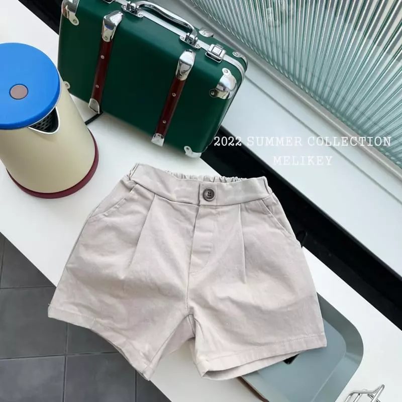 Melikey - Korean Children Fashion - #designkidswear - Cotton Wrinkle Shorts - 2