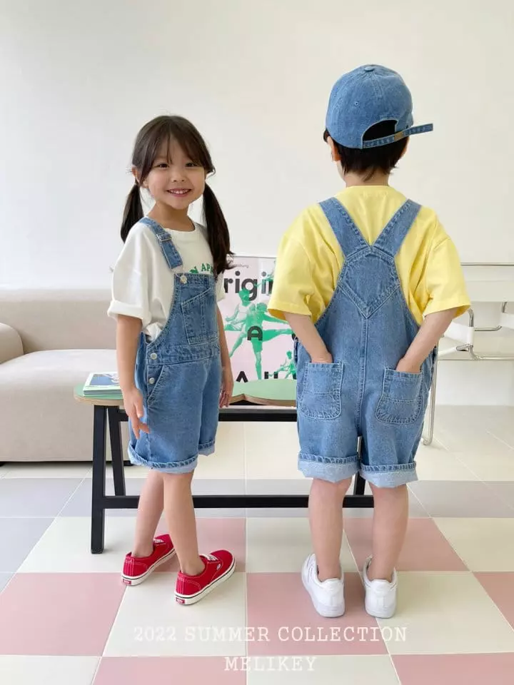 Melikey - Korean Children Fashion - #designkidswear - Denim Overalls - 10