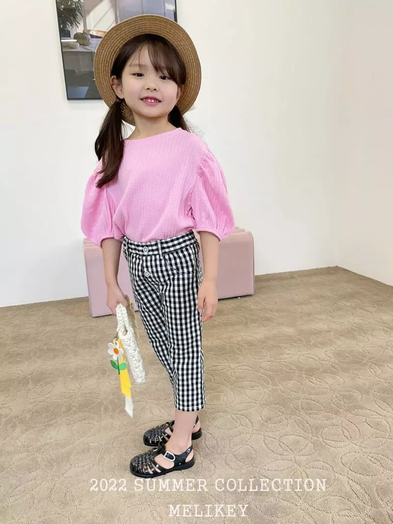 Melikey - Korean Children Fashion - #fashionkids - Check Pants - 7