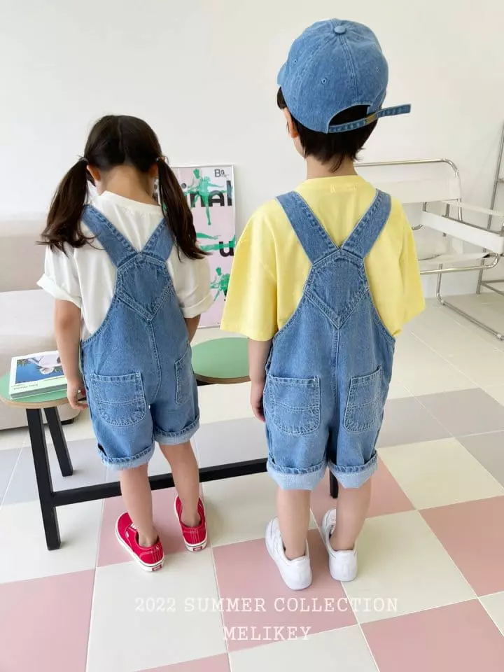 Melikey - Korean Children Fashion - #fashionkids - Denim Overalls - 12