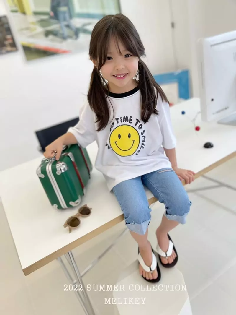 Melikey - Korean Children Fashion - #kidsshorts - Cutting Jeans - 10