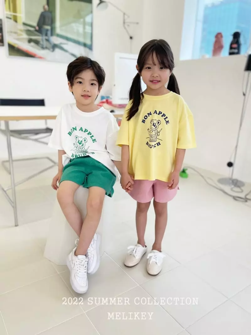 Melikey - Korean Children Fashion - #kidsstore - Bronch Bear Tee - 6