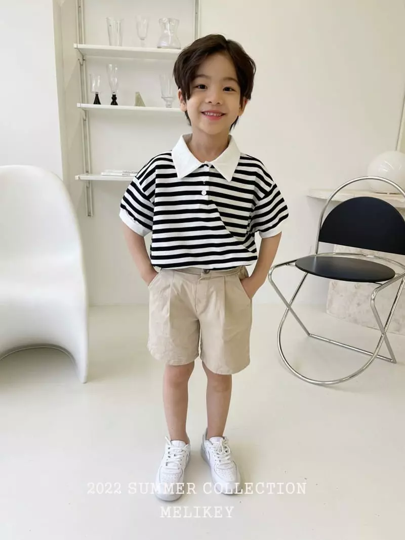 Melikey - Korean Children Fashion - #kidsstore - Cotton Wrinkle Shorts - 6