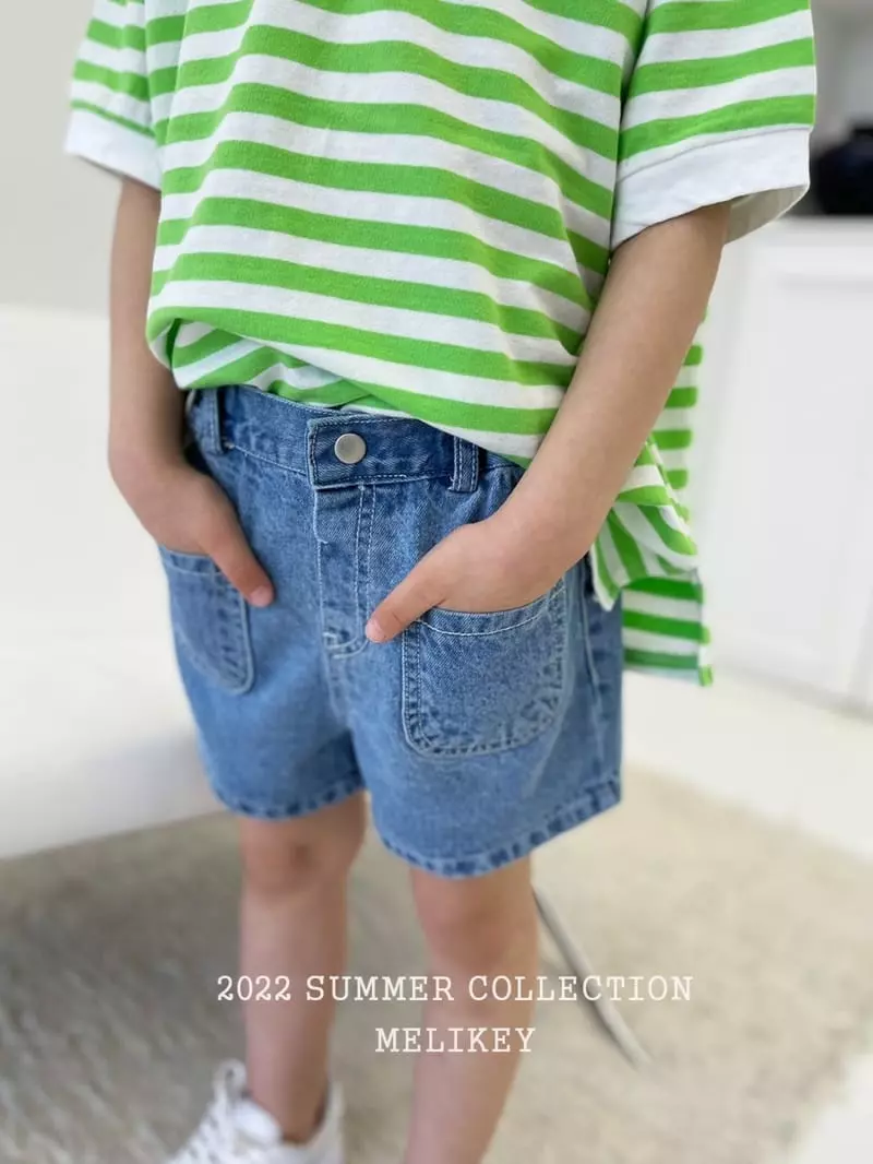 Melikey - Korean Children Fashion - #kidsstore - Pocket Jeans - 2