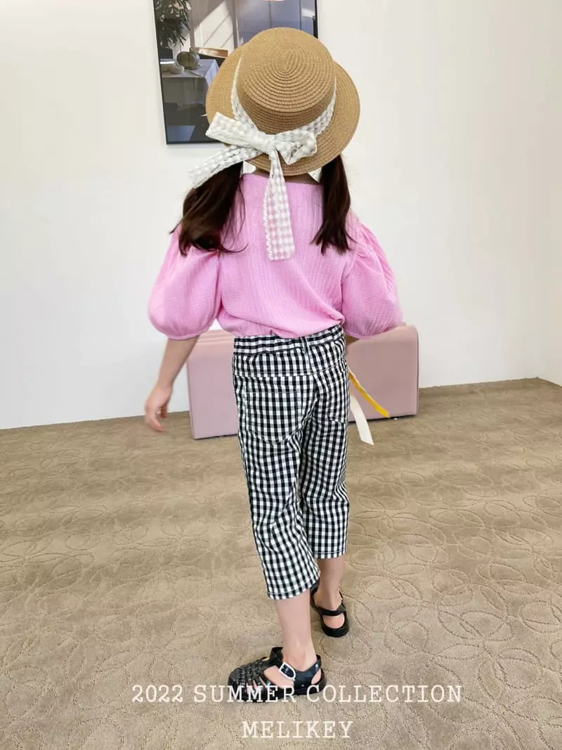 Melikey - Korean Children Fashion - #kidzfashiontrend - Check Pants - 10