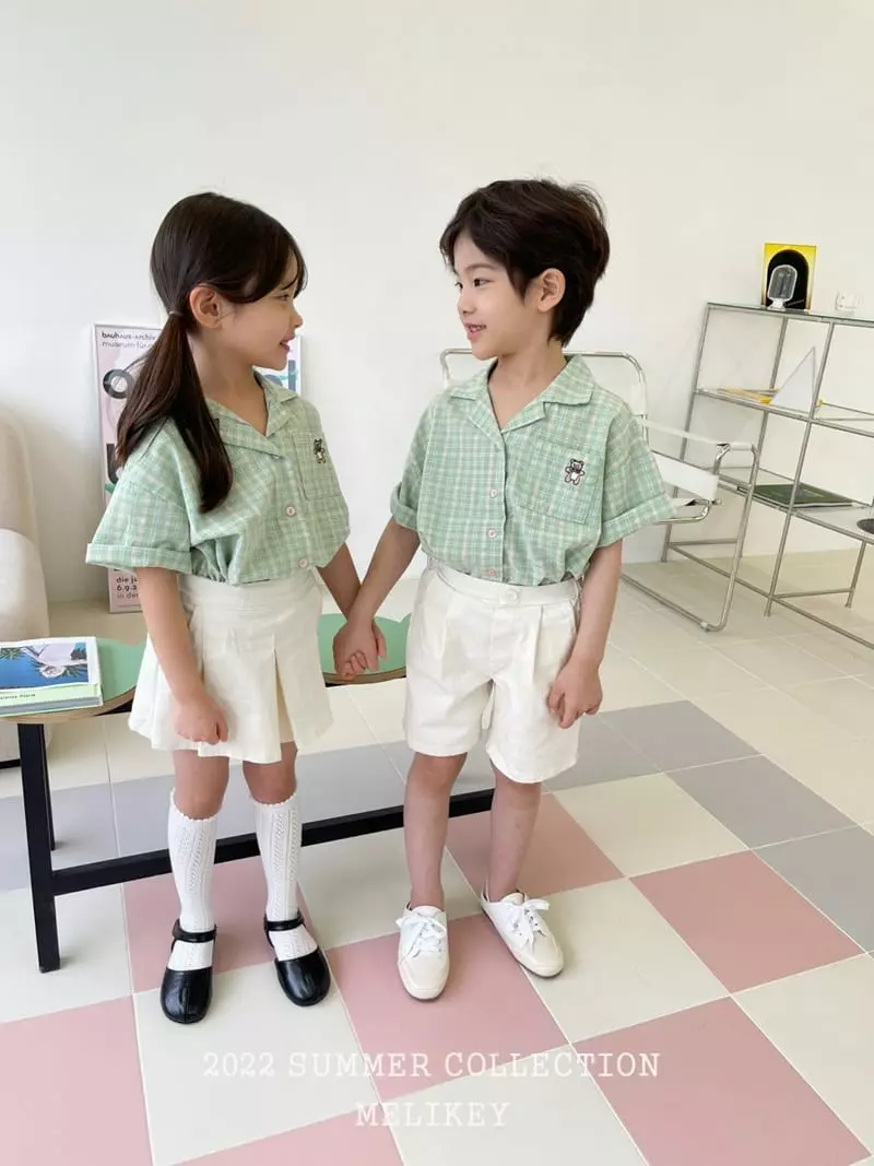 Melikey - Korean Children Fashion - #kidzfashiontrend - Cotton Wrinkle Shorts - 7