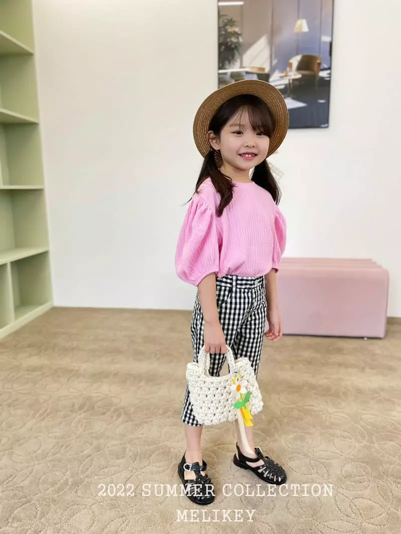 Melikey - Korean Children Fashion - #littlefashionista - Check Pants - 12