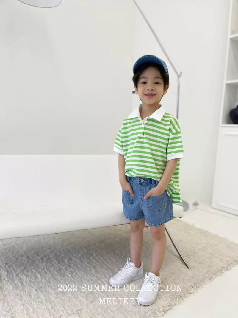 Melikey - Korean Children Fashion - #littlefashionista - Pocket Jeans - 5