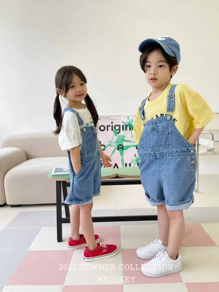 Melikey - Korean Children Fashion - #littlefashionista - Denim Overalls