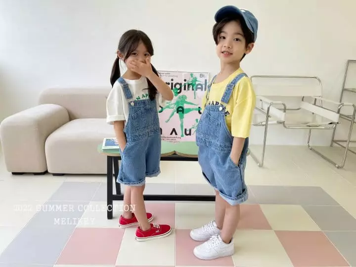 Melikey - Korean Children Fashion - #magicofchildhood - Denim Overalls - 2