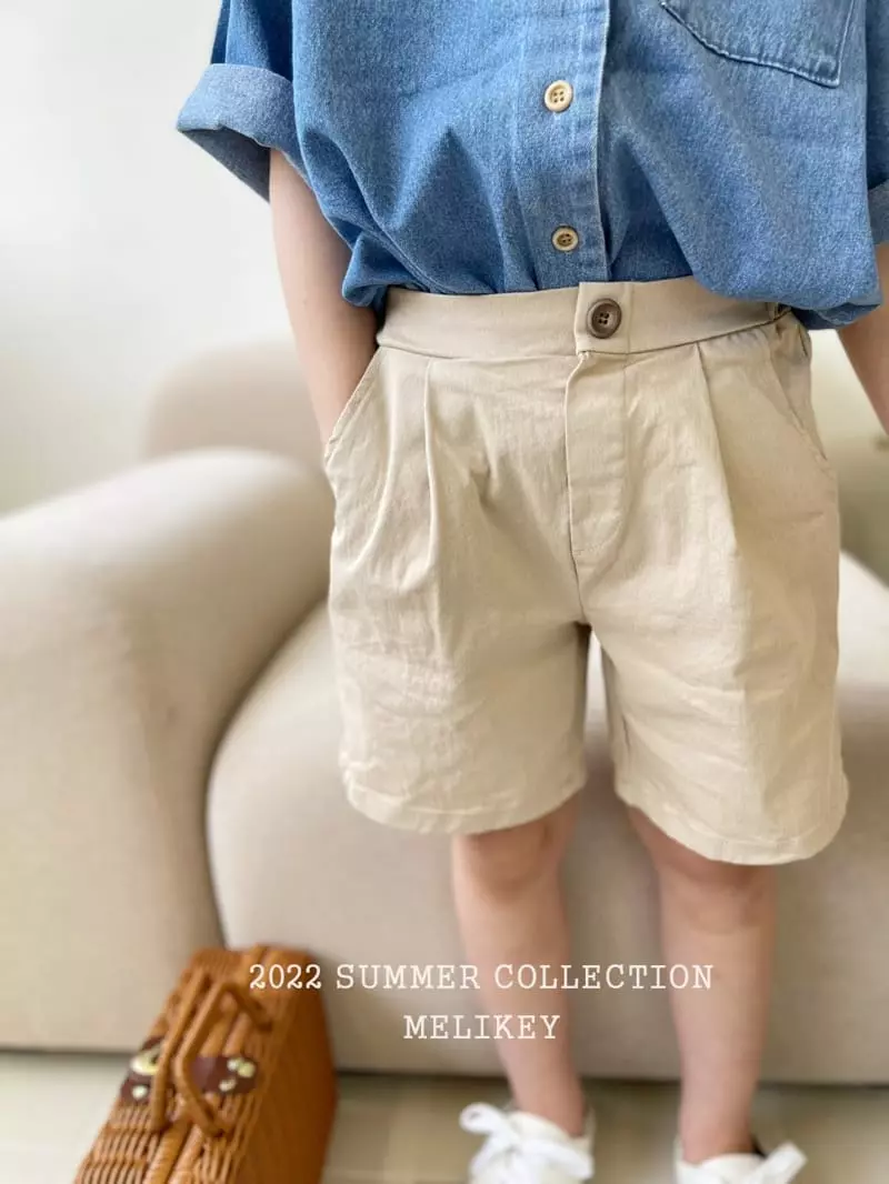 Melikey - Korean Children Fashion - #prettylittlegirls - Cotton Wrinkle Shorts - 12